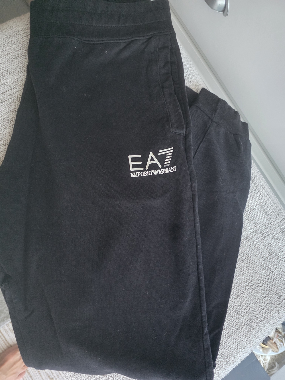 Emporio Armani EA7 Men's Black Jogger Pants - Picture 2 of 13
